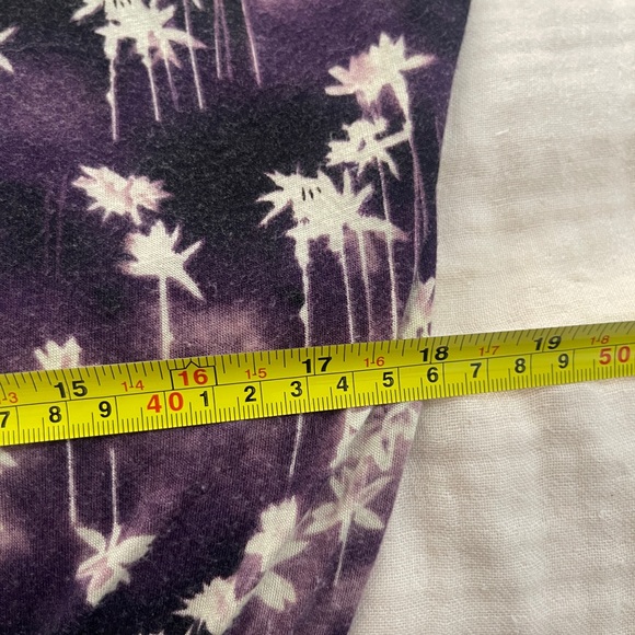 Sophia by ViX Womens Dress Size S P Purple Floral Fringe Topical Summer Midi - Picture 10 of 11